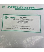 Neutrik NL4FC 4 Pole Speak On Cable Connector Professional Pro Audio Ada... - $290.77 MXN