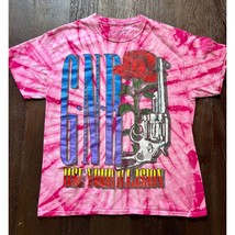 Vintage Guns &amp; Roses Pink Tie Dye Use Your Illusion Bravado T-Shirt - £14.23 GBP