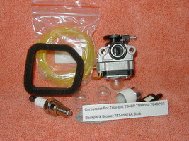 Carburetor For Troy-Bilt TB4BP TBP6160 TB4BPEC Backpack Blower MTD 753-0... - $12.73