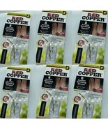 (6) Red Copper Straws — Reusable Stainless Steel Straws Set of 8 Reusabl... - $22.33 CAD