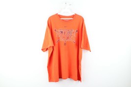 Vintage Nike Mens XL Faded Center Swoosh Detroit Tigers Spell Out T-Shirt Orange - £23.77 GBP