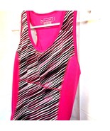 Tek Gear Women&#39;s Tank Top Shirt Multicolor Stripe Scoop Neck Stretch M - $7.91
