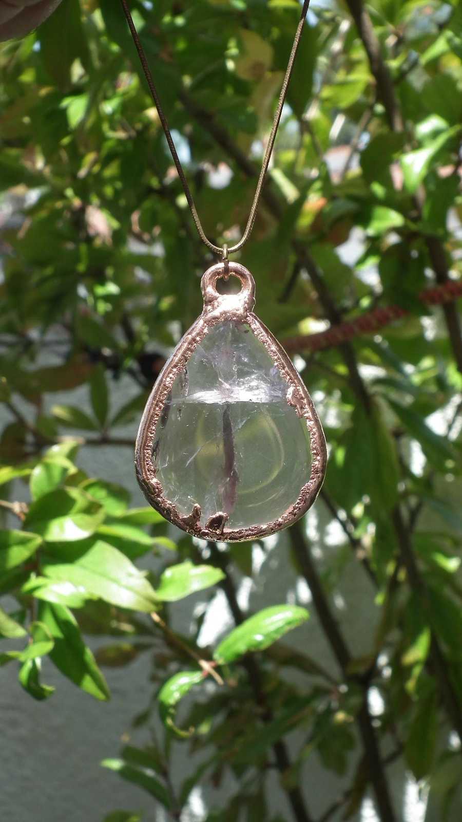 Electroformed copper Ametrine pendant - $45.69
