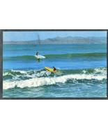 1967 Surfers POSTCARD Berkley CA Surfing Beach Ocean  Scenic Art Posted ... - $12.99