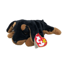 VTG NWT Ty Beanie Baby Doby the Doberman w/ Tag Protector - £39.46 GBP