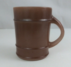 Vintage Anchor Hocking Fire King Brown Barrel Mug 12oz Coffee Cup Made I... - £7.66 GBP