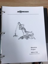 Sennebogen 830 Parts Manual Binder 830.0.1194 USPS Priority Mail - £62.54 GBP