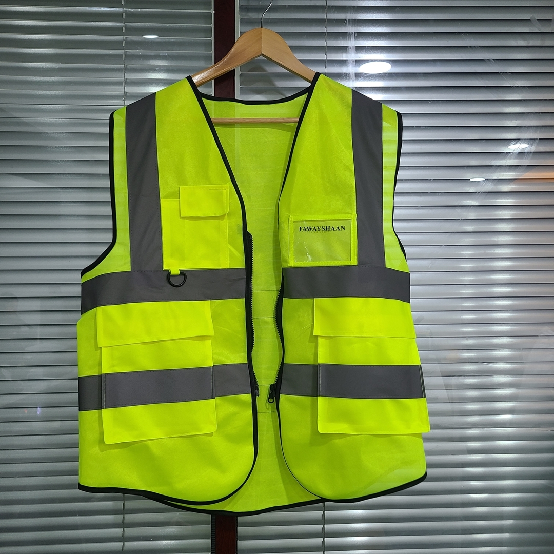 FAWAYSHAAN Reflective safety vests Lightweight, comfortable and durable - $9.88