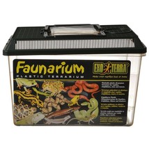 Exo-Terra Faunarium Plastic Terrarium Medium - (12&quot;L x 7.5&quot;W x 8&quot;H) - £52.15 GBP