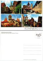 Germany Bavaria Rothenburg ob der Tauber Markusturm Hotel Plonlein VTG Postcard - £7.39 GBP