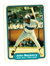 1982 Fleer #619 John Mayberry Toronto Blue Jays - £1.57 GBP