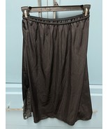 JC Penneys Vtg Petticoat Half Slip Black Size Small Side Slit Lace Trim ... - $10.95
