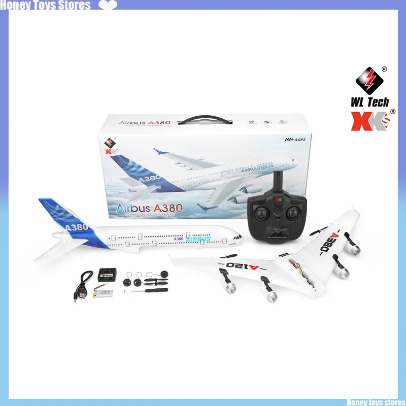 WLtoys XK A120 Airbus RC Airplane Plane Drone UAV Toys For Boys Mini Remote - £136.07 GBP
