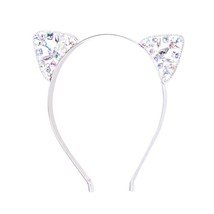 Cat Ears Headbands Shiny Rhinestone Headband Headdress Adorable Cat Ear Hair Hoo - £18.66 GBP