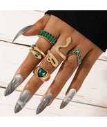 Women Teen Girls Colorful Snake Shape Cute Fashion Knuckle Stacking Ring... - £3.99 GBP