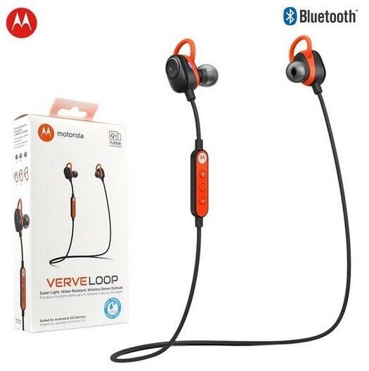 Motorola Verve Loop Wireless Stereo Earbuds - Orange/Black - £34.06 GBP
