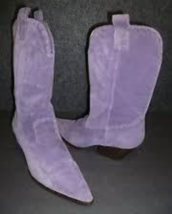 New Michael Kors Purple Suede Leather Boots Size 6 New $348.00 Retail Price - $250.00