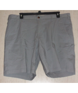 NWT MENS Croft &amp; Barrow BIG &amp; TALL 9 1/2&quot; INSEAM GRAY Flat-Front Short  ... - $45.86 CAD