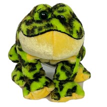 Ganz Webkinz Lil Kinz Bullfrog Plush Green Brown Spotted Stuffed Animal ... - £10.59 GBP