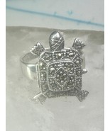 Vintage Turtle Poison ring marcasite size 7.50 sterling silver women - €109,12 EUR Vintage Turtle Poison ring marcasite size 7.50 sterling silver women - €109,12 EUR