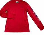 Magellan Performance Moisture Wicking Long Sleeve Logo Fishing Shirt Red XL - $14.99