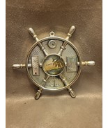 Vintage Ships Wheel Hanging Thermometer Florida Scene - $8.05