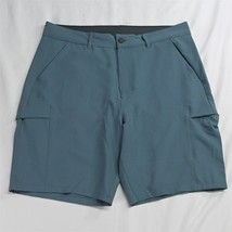 32 Degrees Cool 34 x 9&quot; Blue Outdoor Travel Pocket Hybrid Cargo Shorts - $14.99