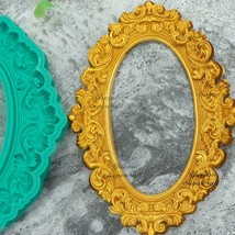 Baroque Picture Frame Silicone Cake Mold Fondant Molds Cake Chocolate Gu... - $13.41