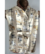 Dogs Scarf Long 13&quot;x 60&quot; Beige Many Breeds Machine Wash Dry US Seller    C - £7.37 GBP