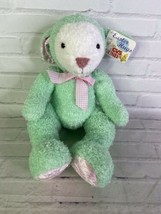 Gund Easter Hugs Green Plush Lamb Sheep Stuffed Animal Toy Pink Gingham Bow Ears - £27.68 GBP