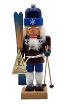 Wooden Nutcracker Nordic Skier Germany Christian Ulbricht RARE New With Tag - £174.60 GBP