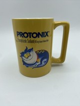 Protonix IV Coffee Cup Mug Heartburn Monsters Collectible Drug Rep 4.75” - $11.30