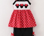 NEW Boutique Minnie Mouse Smocked Tunic &amp; Shorts Girls Outfit Set - $6.99+