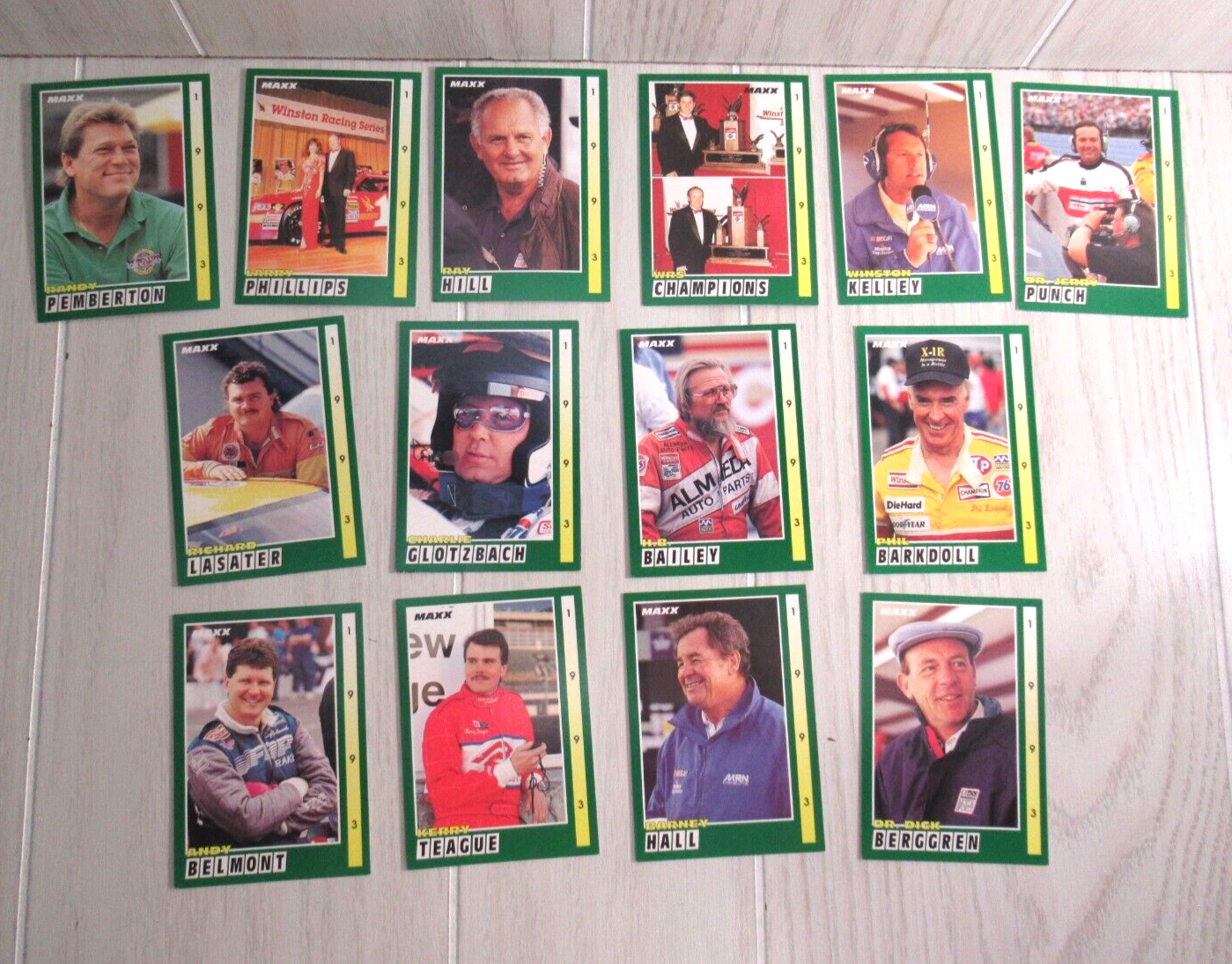 Primary image for Lot 14 Maxx 1993 racing trading cards Larry Phillips Ray Hill Winston Kelley