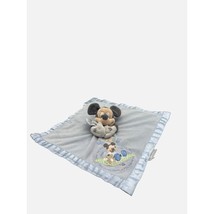 Disney Mickey Mouse Round the Garden Blue Satin Lovey Baby Security Blanket - $16.69
