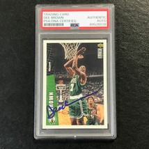 1996-97 Upper Deck Collector&#39;s Choice #206 Dee Brown Signed Card AUTO PSA Slabbe - £47.40 GBP