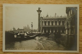Vintage Photo Postcard RPPC Venice Italy City Gondola Canal Il Molo Allacato - £10.24 GBP