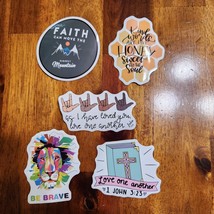 Jesus Stickers Lot of 5 ~ Love Religion Christ Faith Christian Lot B - £8.09 GBP