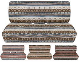Aztec seat covers Fits 1961-1986 Chevy C/K 10/20 truck Front bench No headrest - $89.99