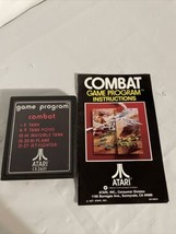 Combat Atari 2600 Authentic Game Cartridge + Manual. Vintage Tank Plane - £9.16 GBP