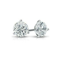 2.00Ct Runder Moissanit Diamant Ohrringe Martini Ohrstecker Weiß Gold Versilbert - $102.90