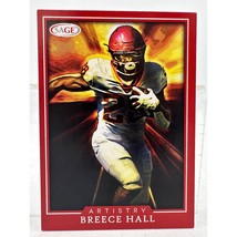 Breece Hall 2022 Sage Artistry &quot;Red&quot; Rookie Football Card #Art Bh Jets - $2.99