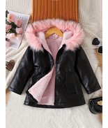 1- Young Girl Leather Jacket New Autumn Winter Fashion Thicken Warm Coat - $63.09 CAD