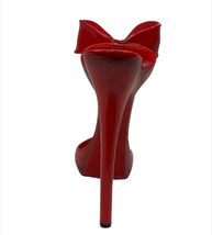 Stiletto Shoe Wine Bottle Holder Red Bow Heel Poly Resin Woman Bar Bachelorette image 4