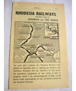 1960 Two sided Rhodesia Ad Rhodesia Railways &amp; Halsted MacDonald - $8.99