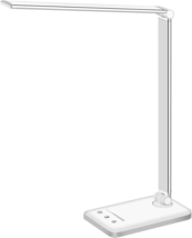 LED Desk Lamp Dimmable Table Lamp Reading Lamp with USB Charging Port, 5 Lightin - £20.73 GBP