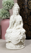 Ebros Water Moon Boddhissattva Goddess Kuan Yin Guanyin Meditating Altar Statue - £21.91 GBP