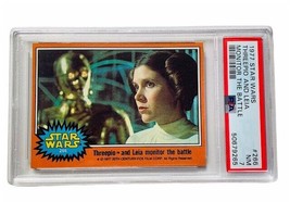 Star Wars Trading Card vtg PSA 7 Princess Leia #266 C3PO Threepio Monito... - $222.75