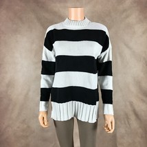 SANCTUARY Striped Mockneck Chenille Oversized Pullover Sweater XXS - £10.52 GBP