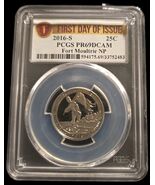 2016 s silver Fort Mouline NP quarter PCGS PF 69 DCAM (First Day of Issue) - $551.03 MXN